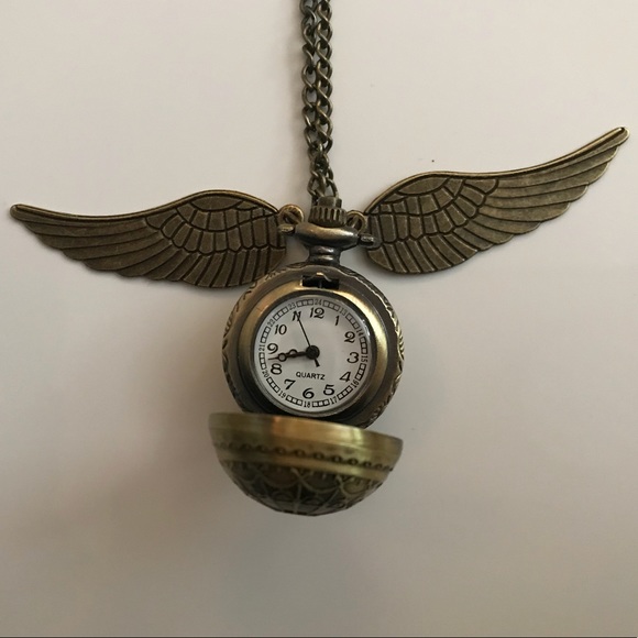 Jewelry - Handmade Harry Potter Snitch Pocketwatch Necklace